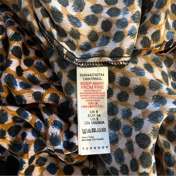 2 for $29 | Topshop Button Down Polka Dot Print Shirt - Picture 8 of 8